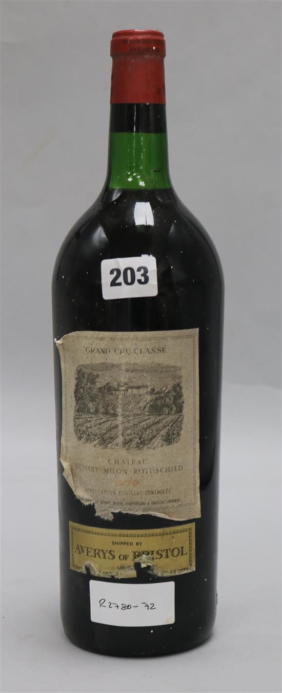 A magnum of Chateau Duhart-Milon-Rothschild 1970